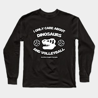 Dinosaurs And Volleyball Long Sleeve T-Shirt